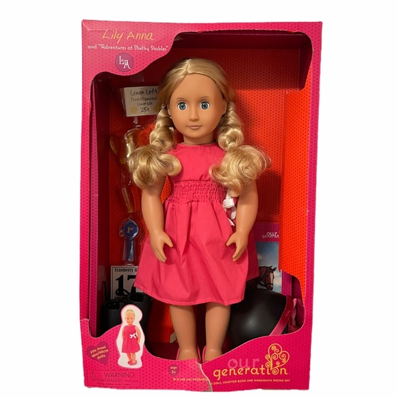 Our Generation Lily Anna 18” Doll & Horse Riding Set Clothing & Lemonade Set - Picture 2 of 16